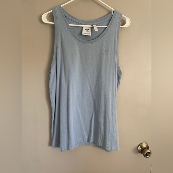 adidas Tops - Adidas Sky Blue Monochrome Sleeveless Top